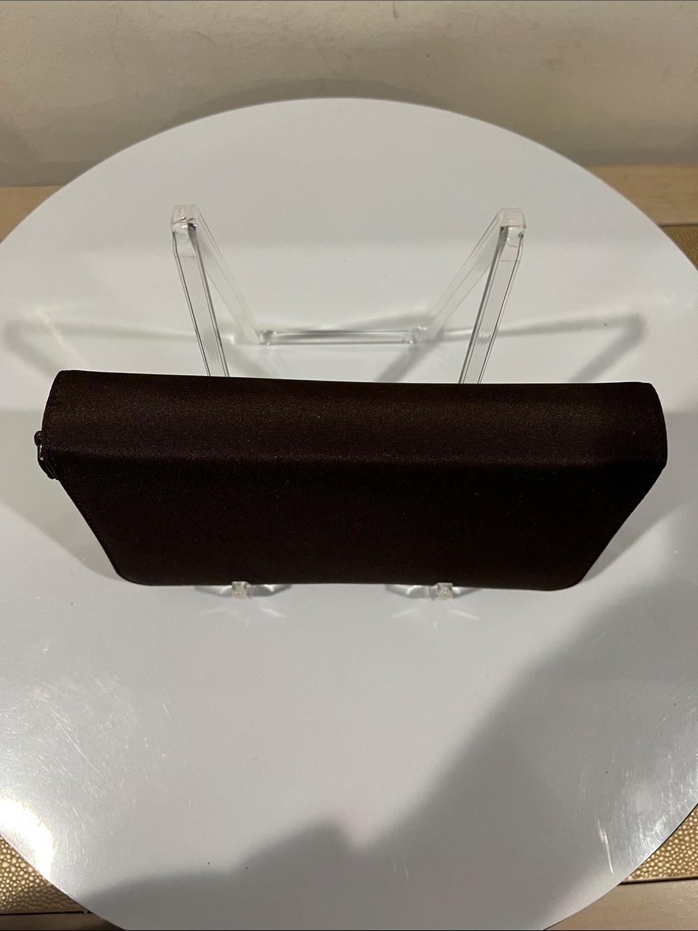 Lauren Ralph Lauren Brown Nylon Zip-Around Continental Long Wallet & Checkbook - Picture 7 of 14